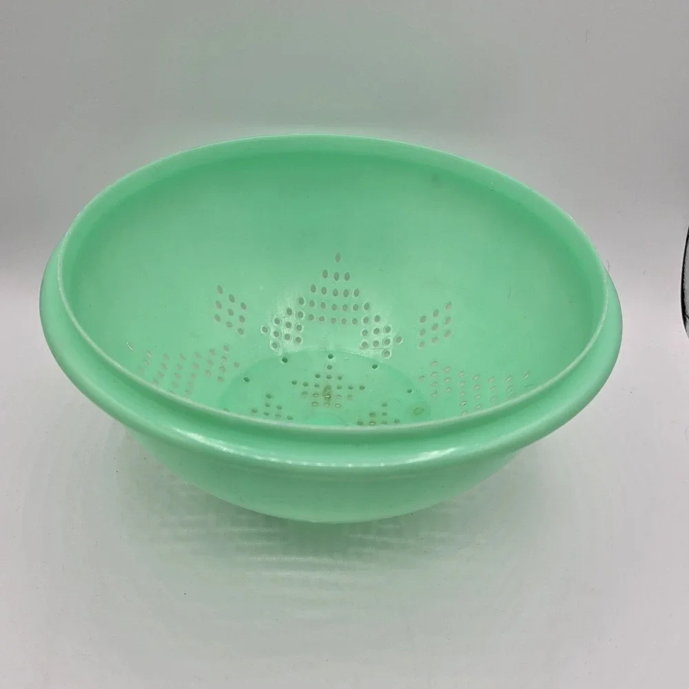 Vintage Tupperware Jadeite Green‎ Colander Strainer #339